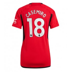 Manchester United Casemiro #18 Domaci Dres za Ženska 2023-24 Kratak Rukavima